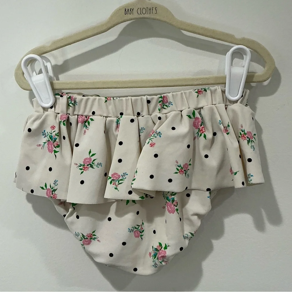 KIDS: For Love And Lemons Floral Polka Dot 2 Piece Bathing Suit